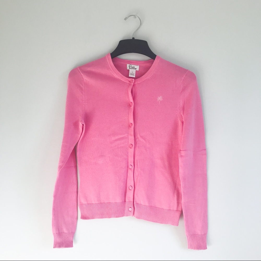 Lilly Pulitzer Pink Button Up Cardigan Small